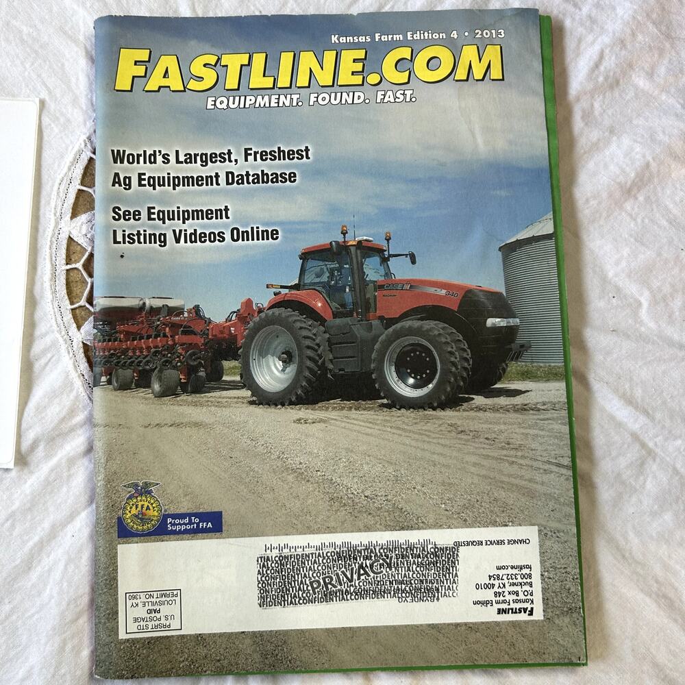 SKU 2002 Fastline Kansas Farm Edition 4 2013 Equipment Catalog